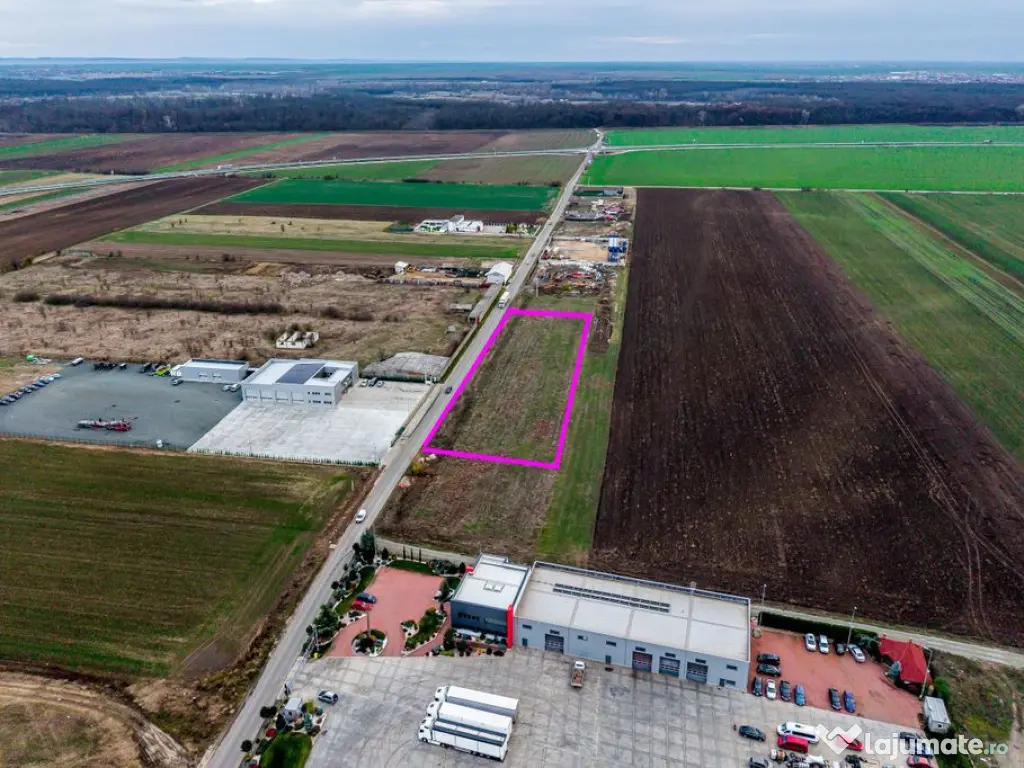 Teren cu acces DN7 și A1, ideal pentru dezvoltări indus... 