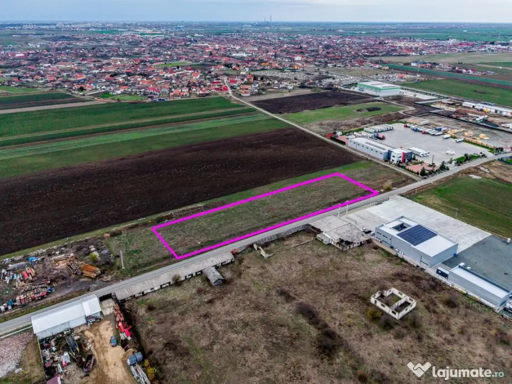 Teren cu acces DN7 și A1, ideal pentru dezvoltări indus... 
