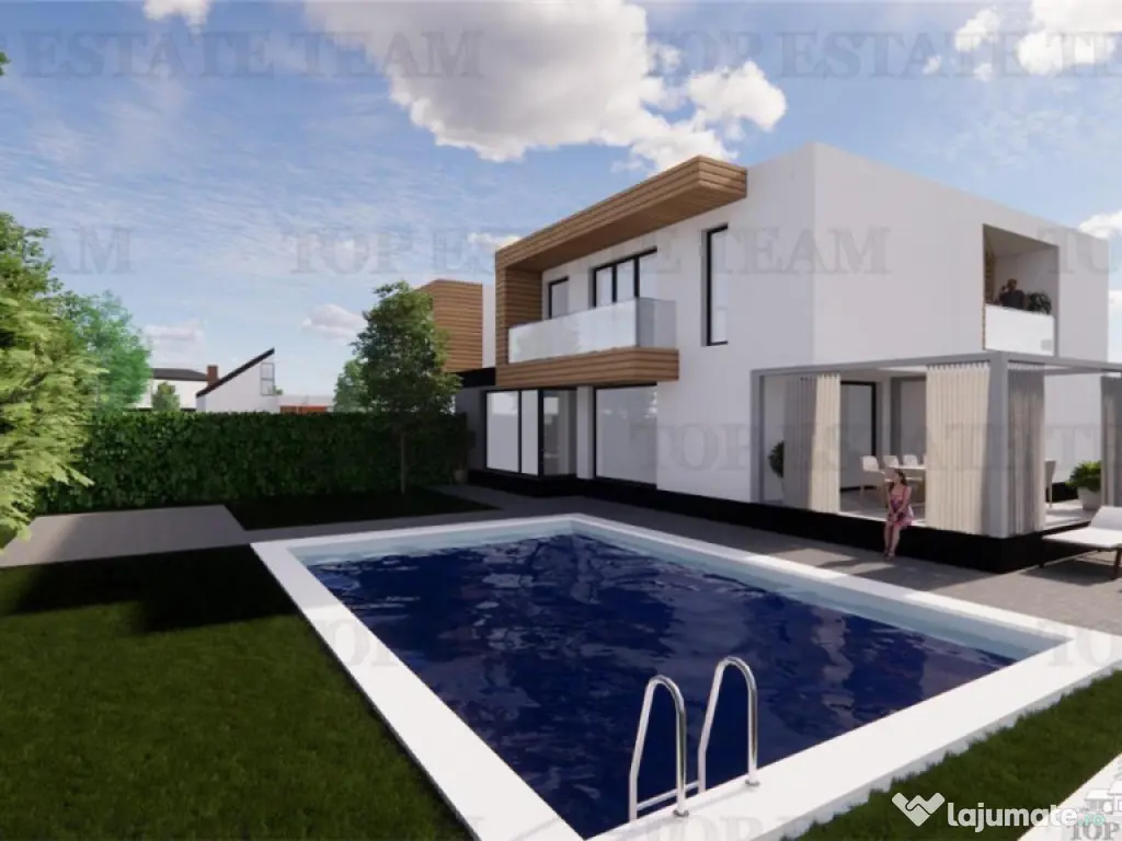 Vila premium cu garaj si piscina in Tunari 