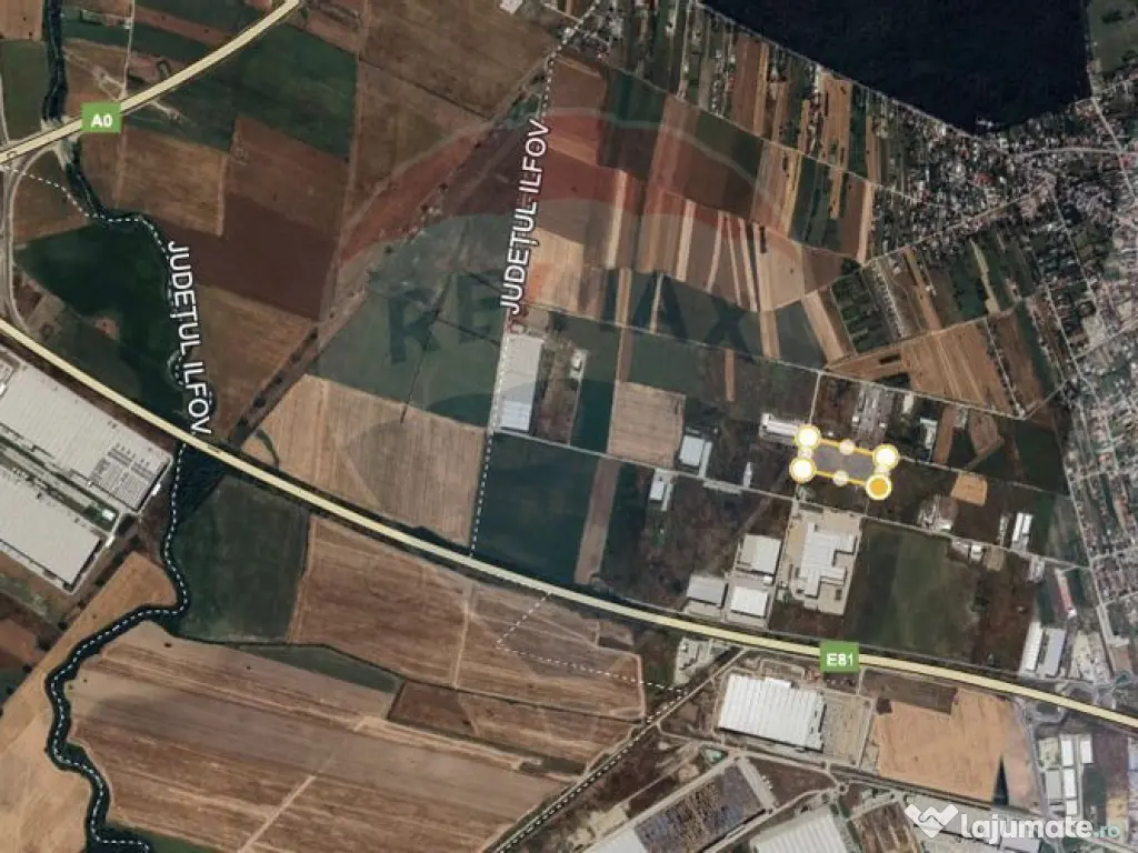 Teren Industrial 3ha/ Autostrada A2 Km 23/Dubla deschidere