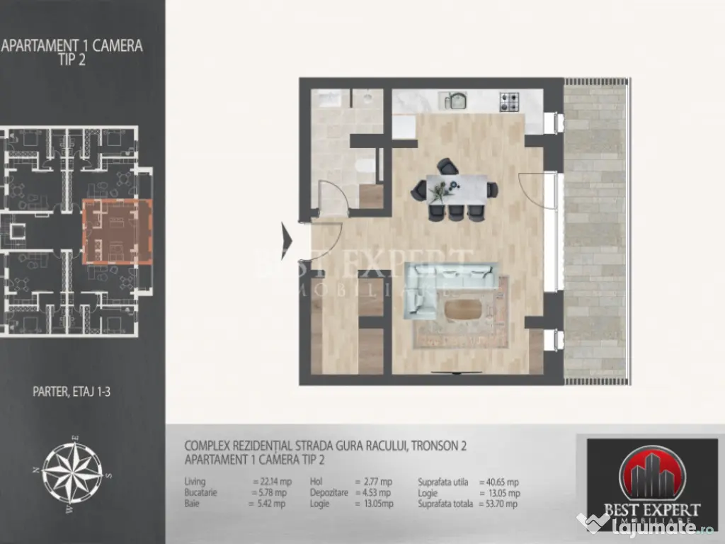 Garsoniera Ideal Investitie -Incalzire Pardoseala