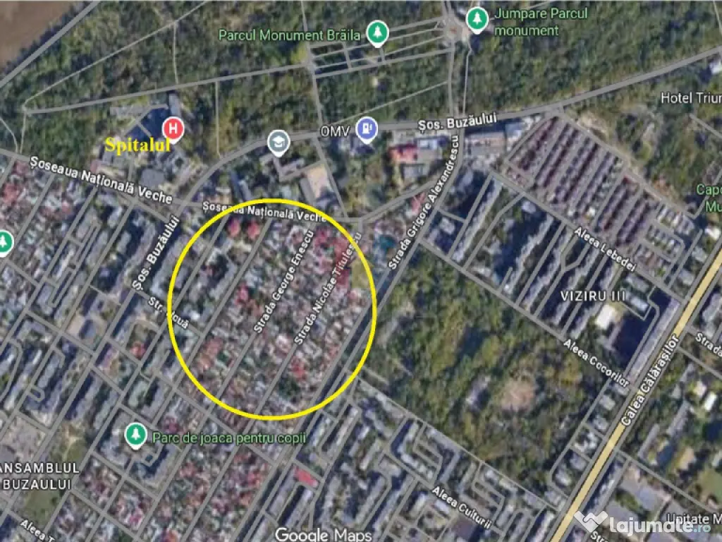 Teren 224 mp deschidere 7 m, Radu Negru- Buzaului -spital Ju