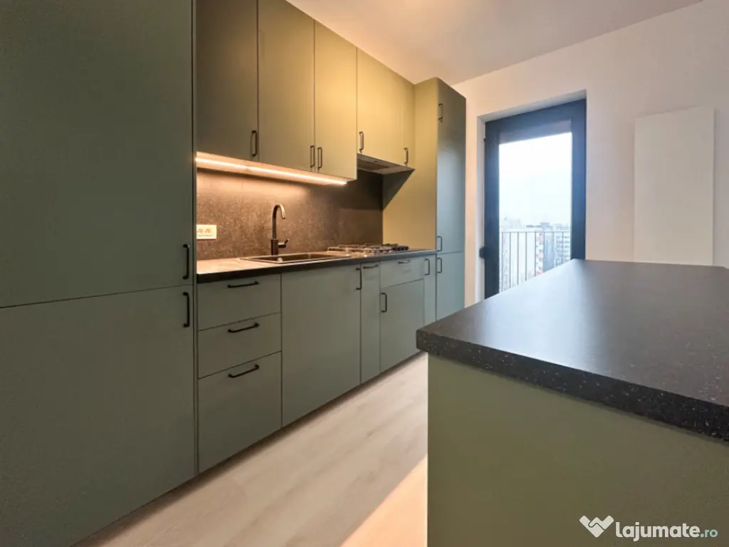 2 camere, prima inchiriere, bloc 2024, centrala, parcare, bo 