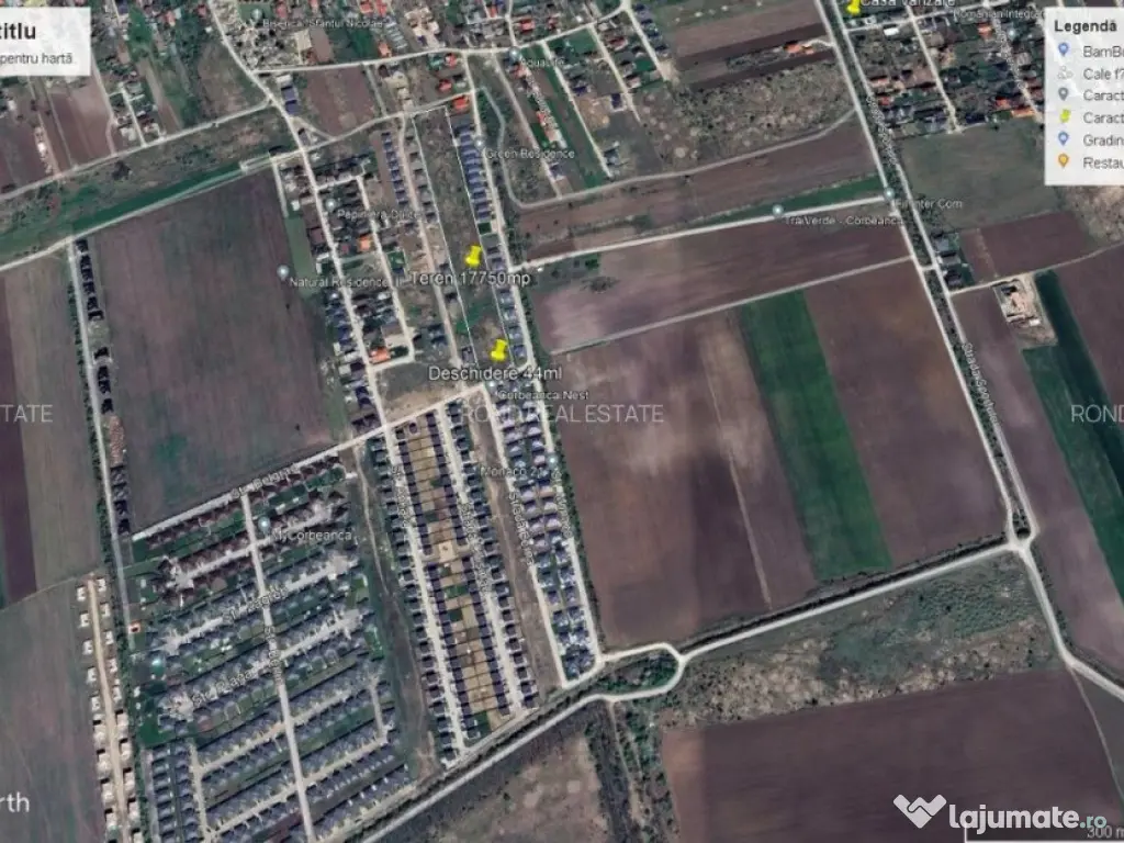 Teren cu toate utilitatile, asfalt intre casele My Corbeanca