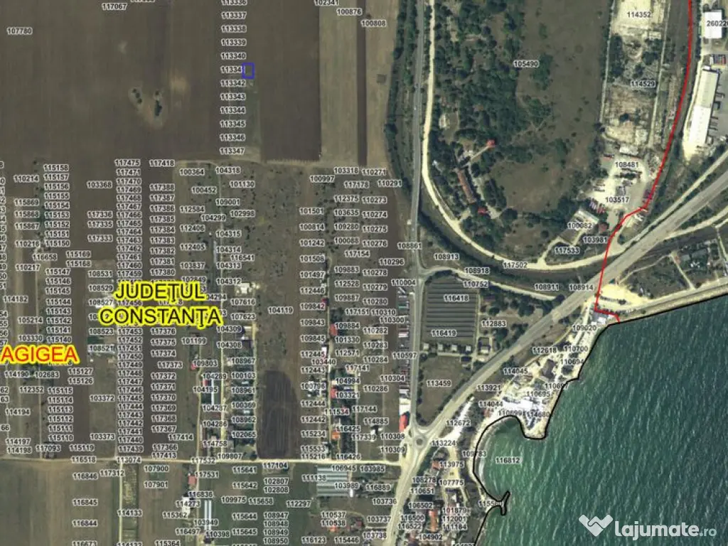 3 loturi teren intravilan 400mp zona Agigea RO-RO - ideal...