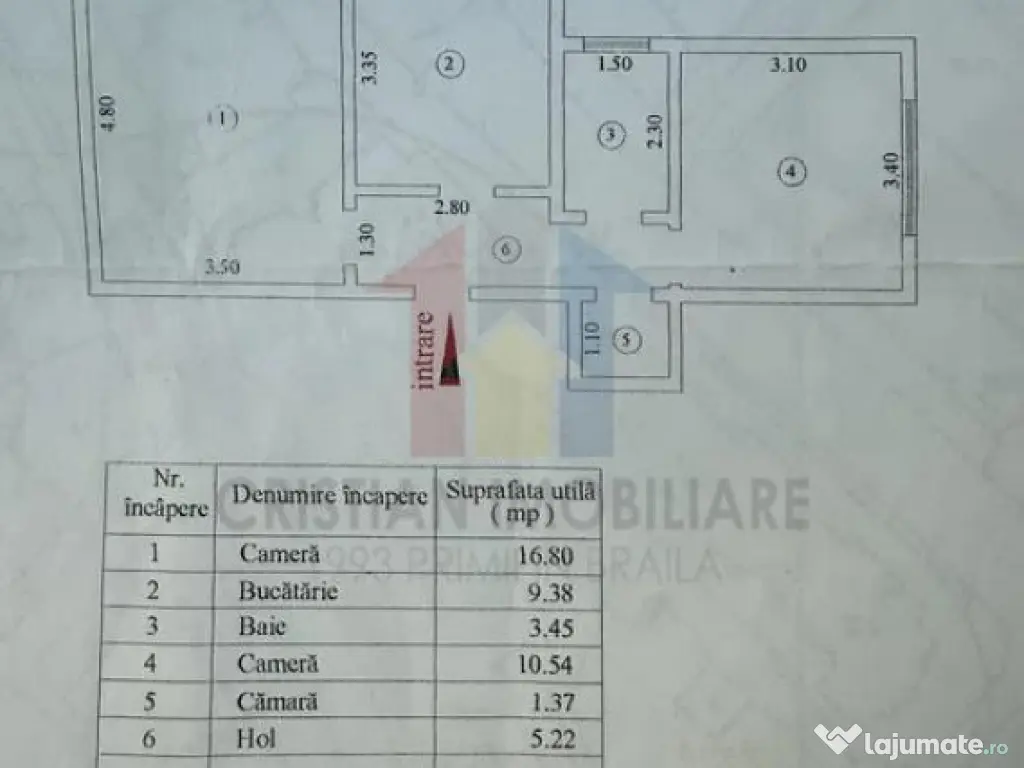 Posibilitate RATE! 2 camere, etaj 3, Vidin 