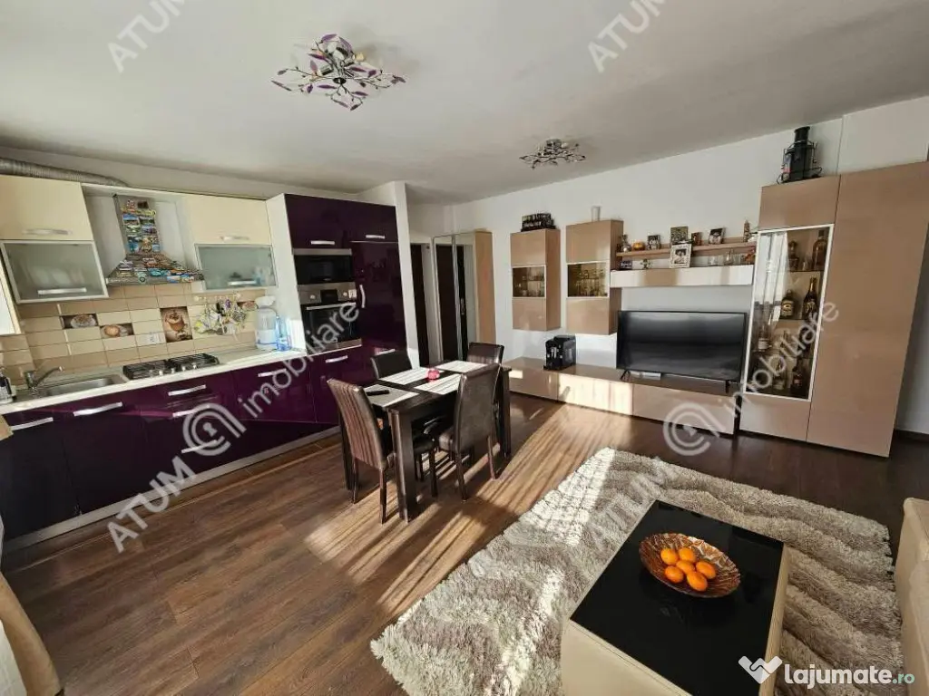 Apartament 3 camere 66 mp utili mobilat si utilat zona Doamn 