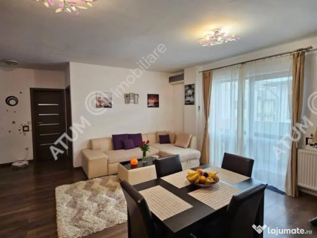 Apartament 3 camere 66 mp utili mobilat si utilat zona Doamn 