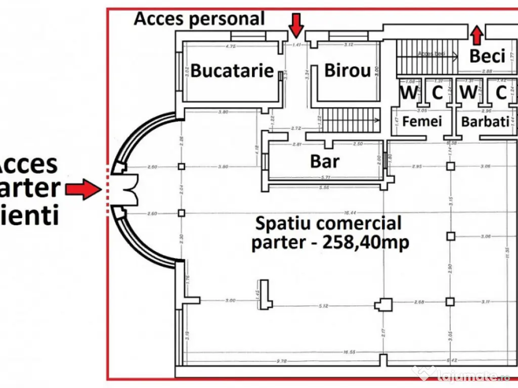 Ovidiu – Centru – Spatiu Comercial 258mp – 565mp
