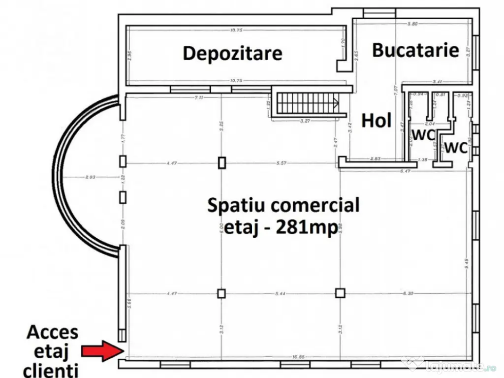 Ovidiu – Centru – Spatiu Comercial 258mp – 565mp