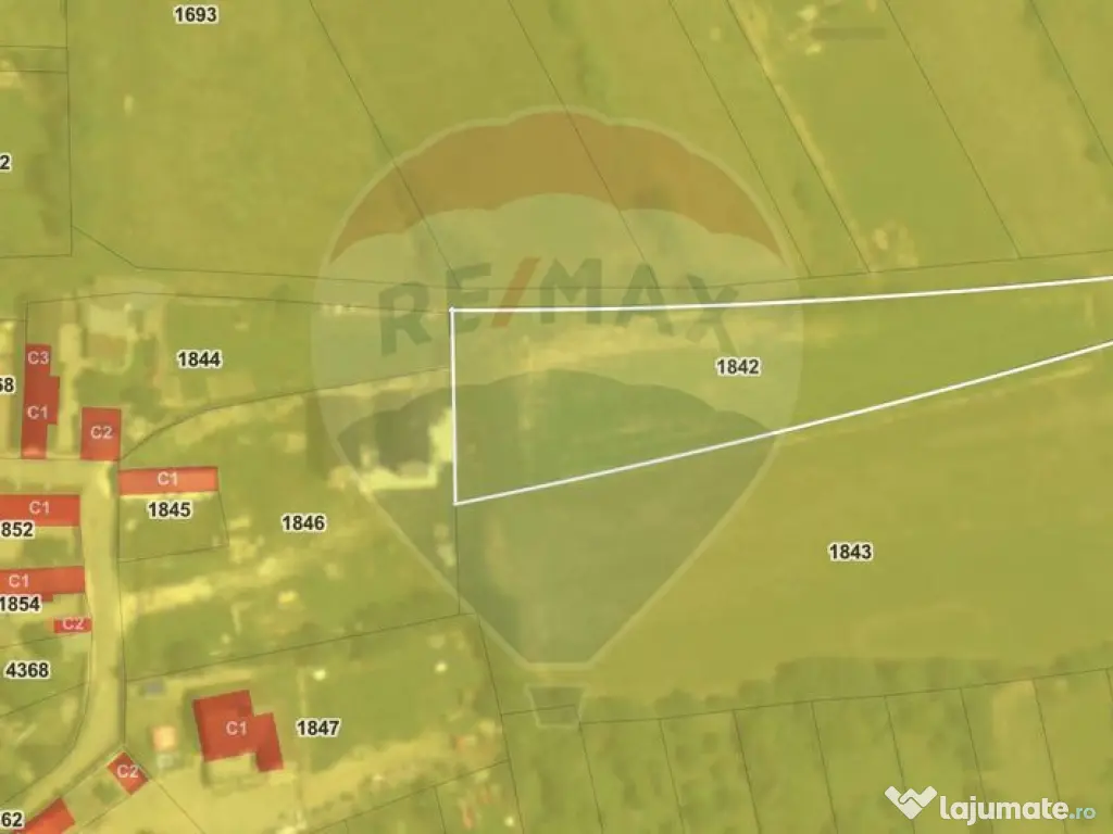 Teren Intravilan De Vanzare, Crizbav, Brasov, Suprafata 2...