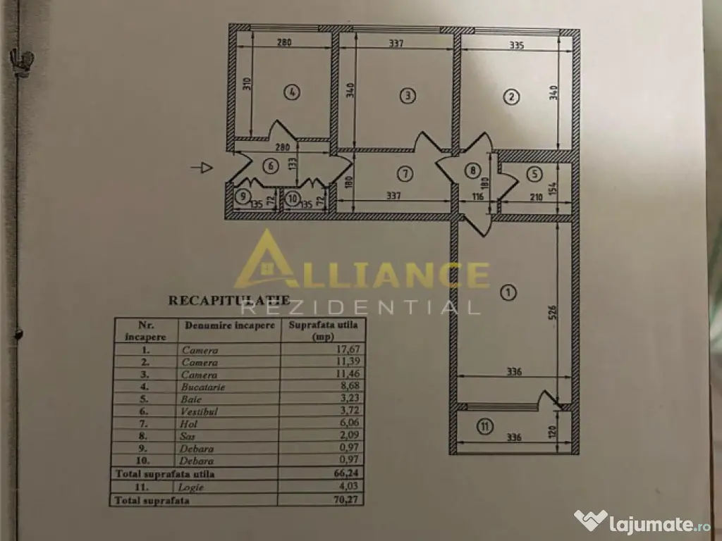 Grand Arena - 3 Camere Decomandat 