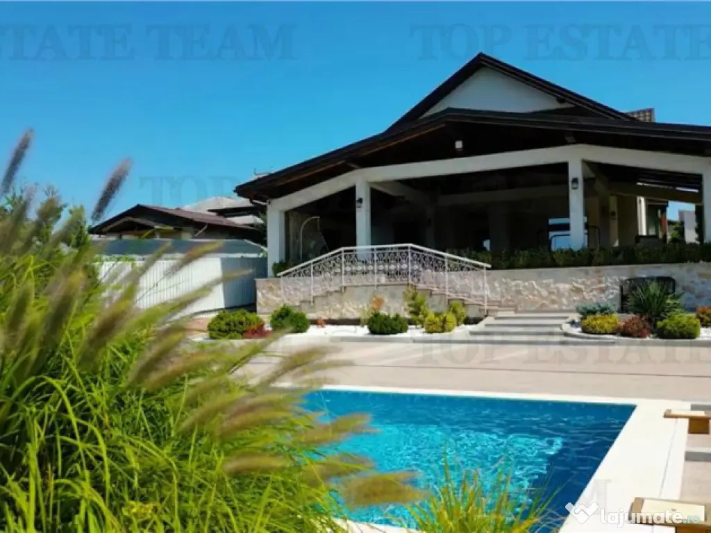 Vila cu deschidere la lac, piscina, garaj inchis - Branesti, 