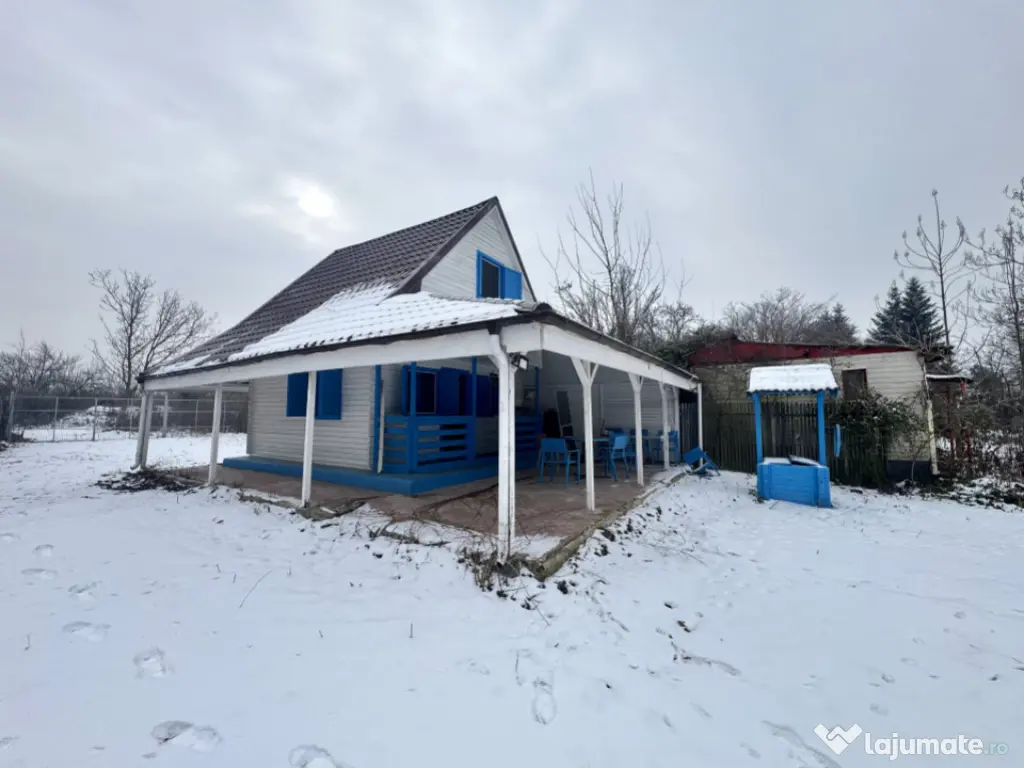 Teren 887mp cu casa pe malul Lacului Snagov | Santu Floresti 