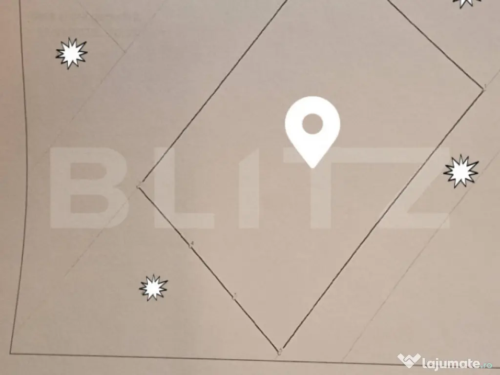 Teren intravilan, 537 mp, front 27 ml, zona Burdujeni