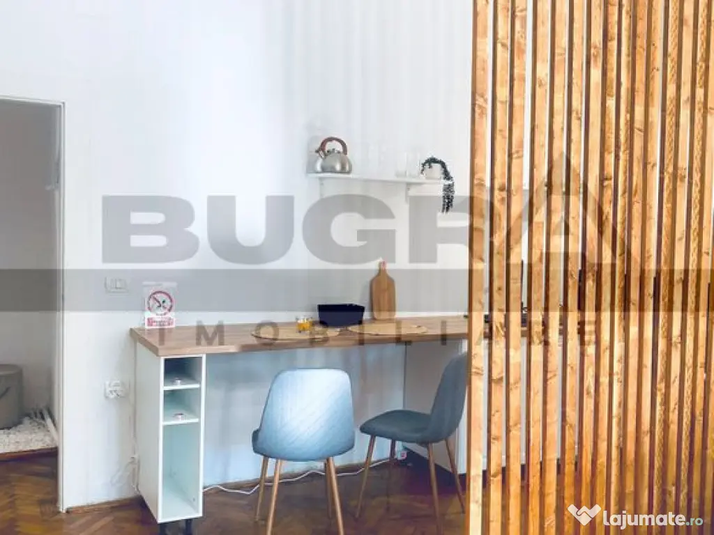 Apartament 1 camera, 34 mp, parcare, zona ULTRACENTRALA 