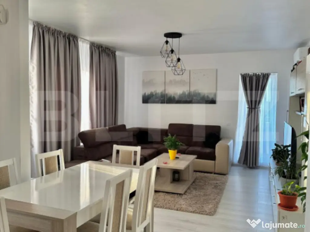Apartament modern, cu 2 camere, garaj si boxa, in Apahida