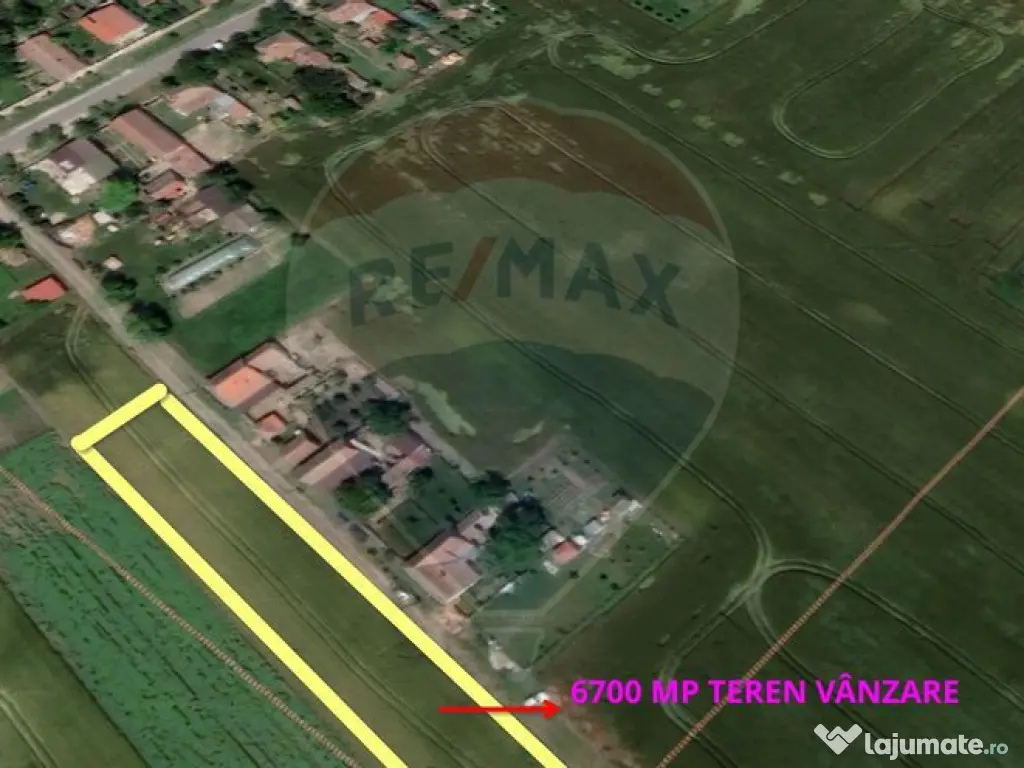 Teren de vânzare cu potențial construibil 6,700mp Varia... 