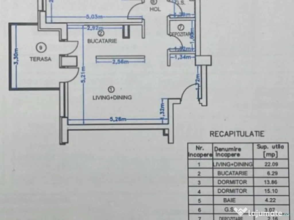Apartament 3 camere Ambiance 2, parcare subterana, 81 mp 