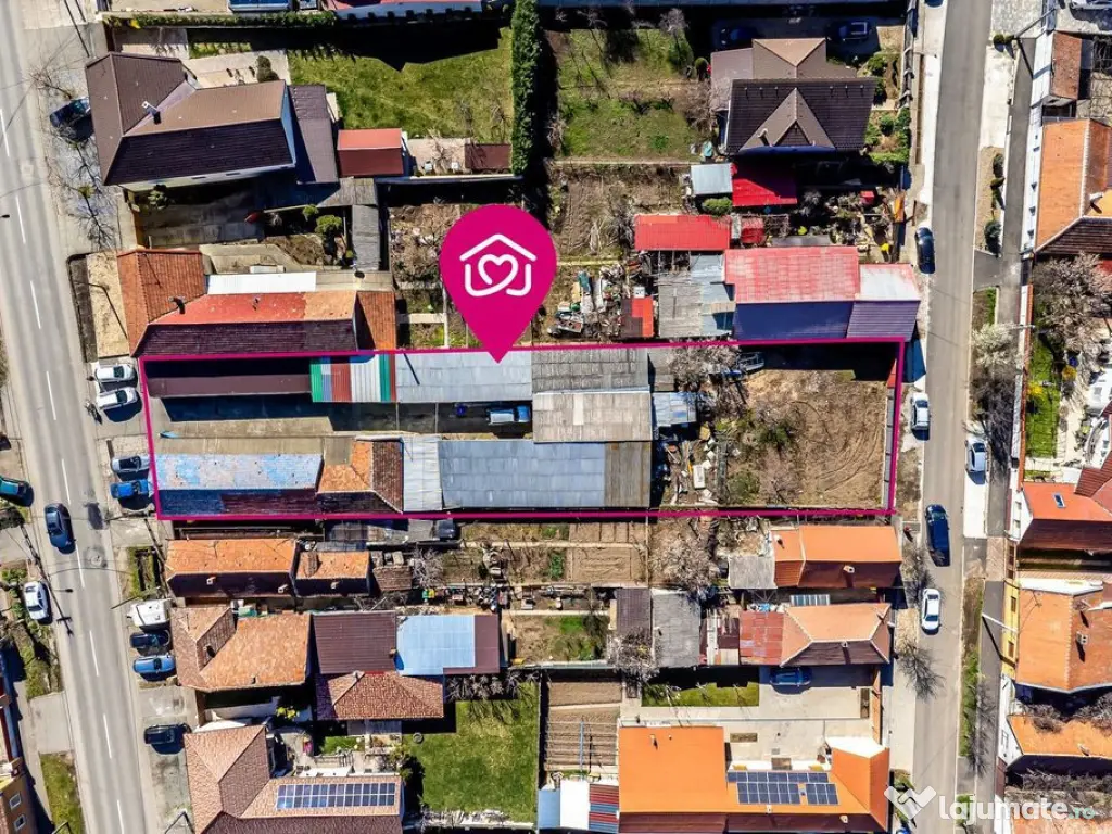 Două fronturi stradale, 1.358 mp teren, Aradul Nou