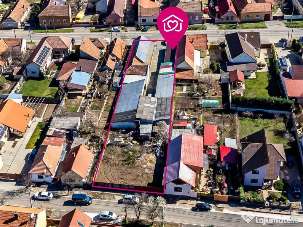 Teren 1358 mp, 2 fronturi stradale, Aradul Nou, toate uti... 
