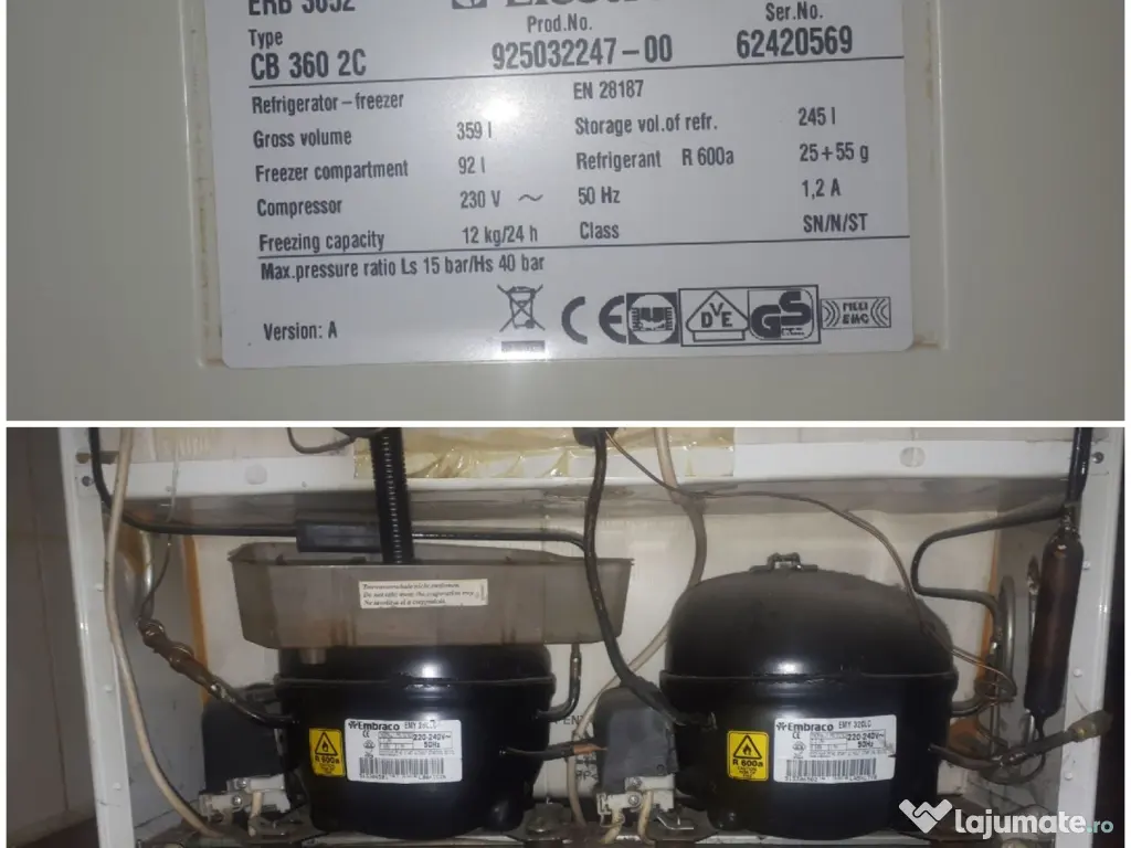 Combina frigorifica Electrolux 