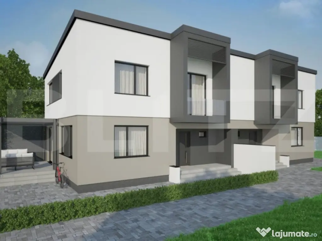 Duplex 4 camere, 120 mp utili si 350 mp teren, zona Schit 