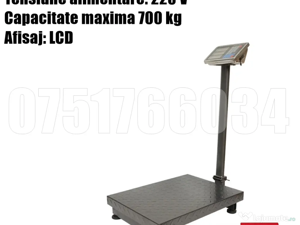 Cantar Platforma Electronic Brat Rabatabil Baterie Reincarcabila 700kg 