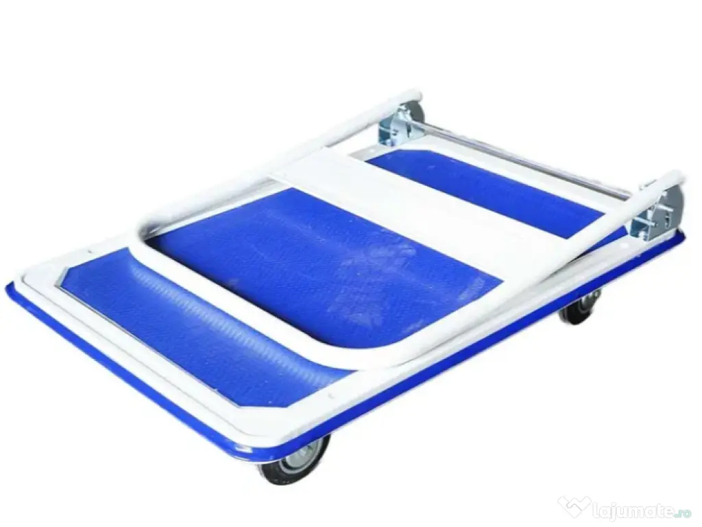 Platforma Carucior Transport Marfa 300kg Rabatabil Gri + LIVRARE GRATUITA