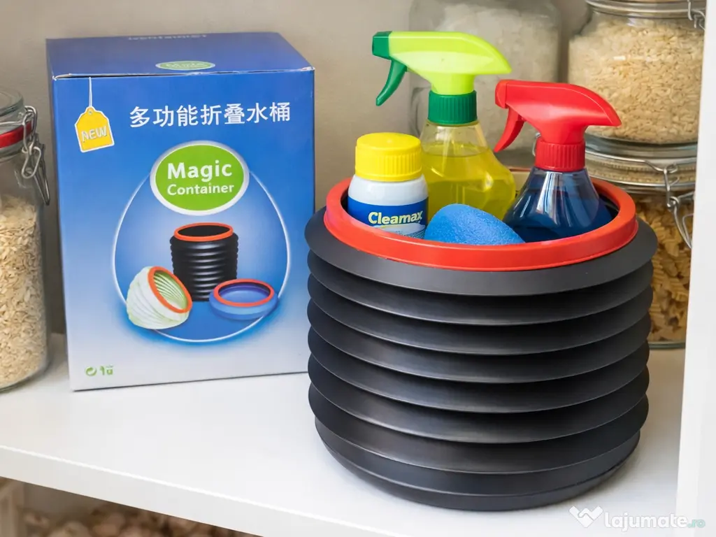 Recipient pliabil multifuncțional – organizare inteligentă oriunde