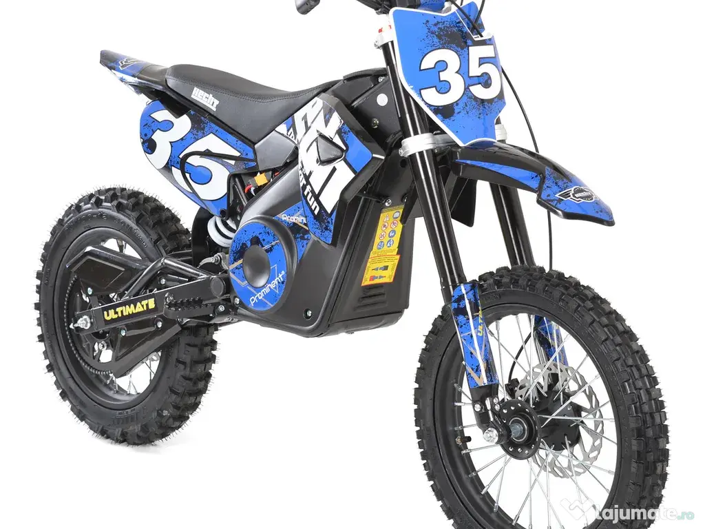 Motocicleta electrica Kinderauto Motobike 35 1500W 48V roti 14/12 Blue 