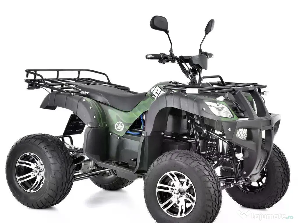 ATV electric Hecht Huron Army XXL 2200W 72V 52Ah cu diferential, roti 10 inch