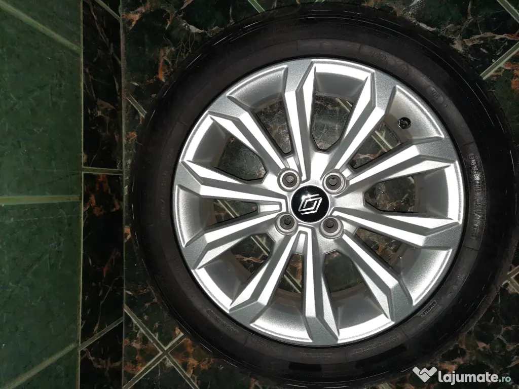Set 4 Jante noi aliaj 16" + 4 cauciucuri vara noi Goodyear 195/55/r16 