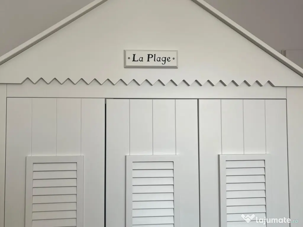 Mobilier cameră copil alb – Pinio Marsylia + pătuț Tutti Bambini