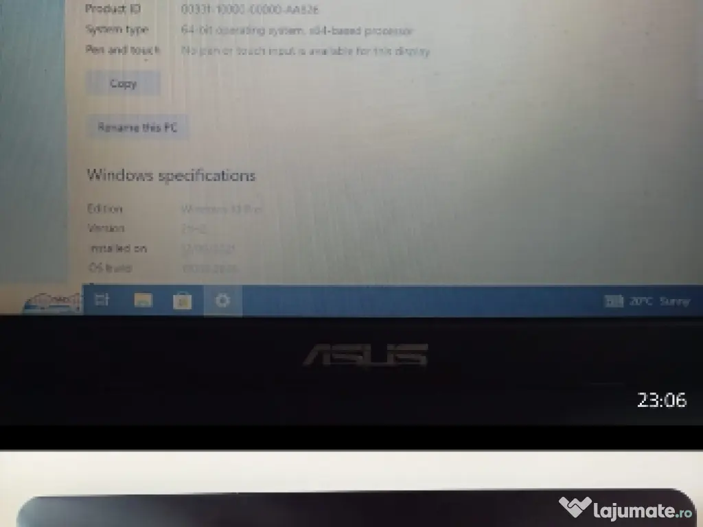 Laptop Asus I3 + 256 GB SSD + 4 GB RAM 