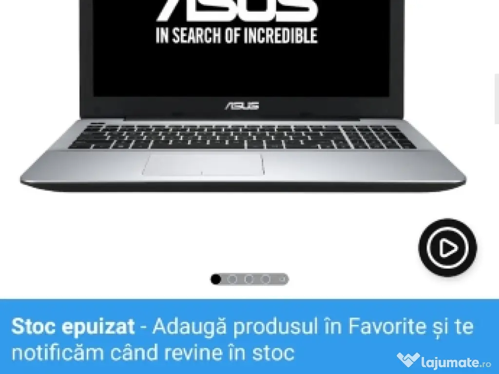 Laptop Asus I3 + 256 GB SSD + 4 GB RAM 