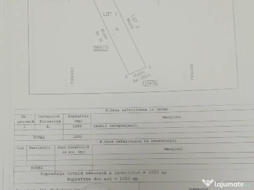 Vând 1.250 mp de libertate în spatele Parcului Mare!