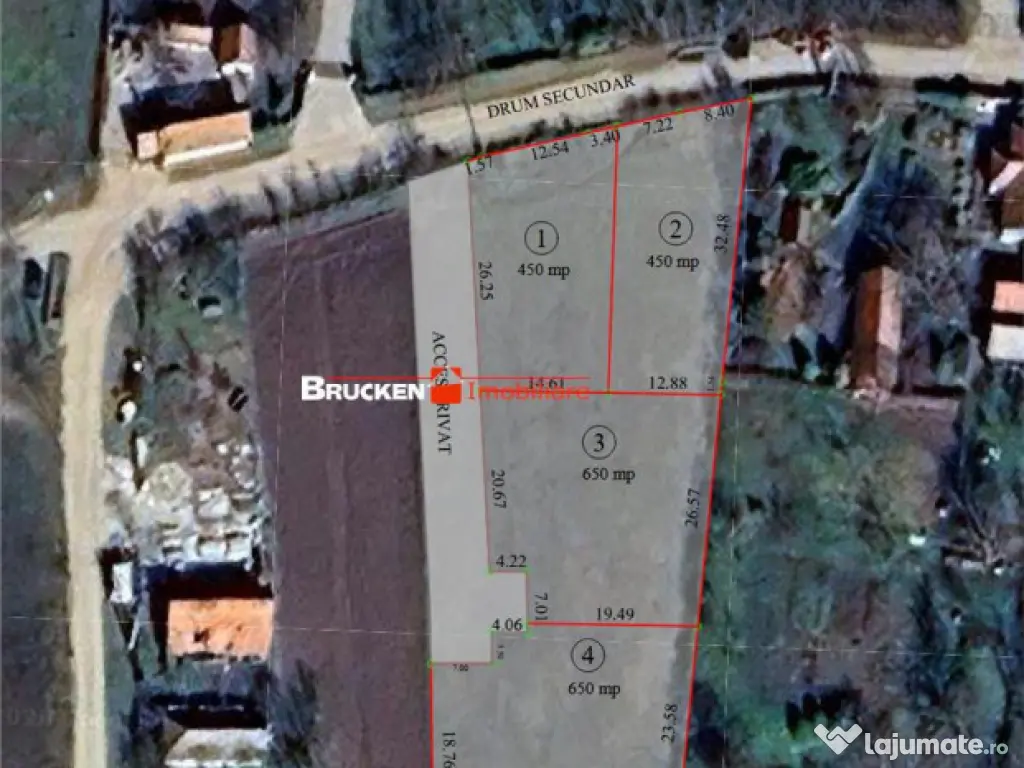 Teren intravilan de 2.623 mp in Les – la 20 min de Oradea 