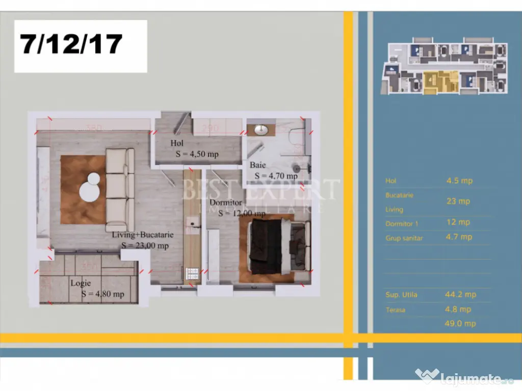 2 Camere Direct Dezvoltator Incalzire Pardoseala 