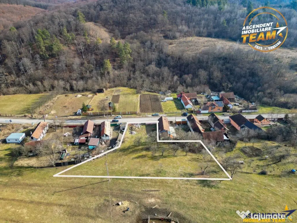 FILM! Teren intravilan pe 1.249 mp, Araci, Valcele, Covasna 
