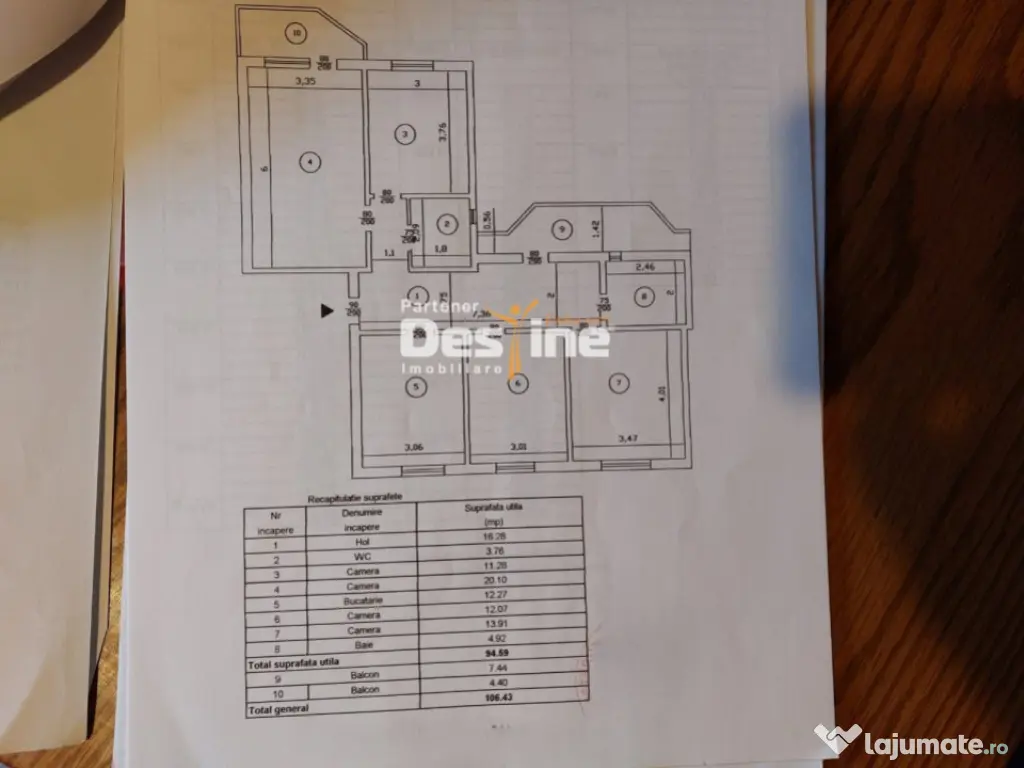Nicolina - Apartament 4 camere, mobilat și utilat, etaj 1/4
