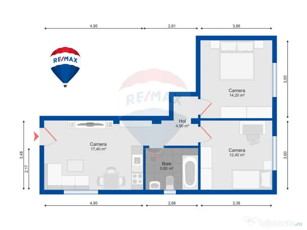 Apartament 3 camere, Dealuri, Gh. Doja, Spital Județean,... 