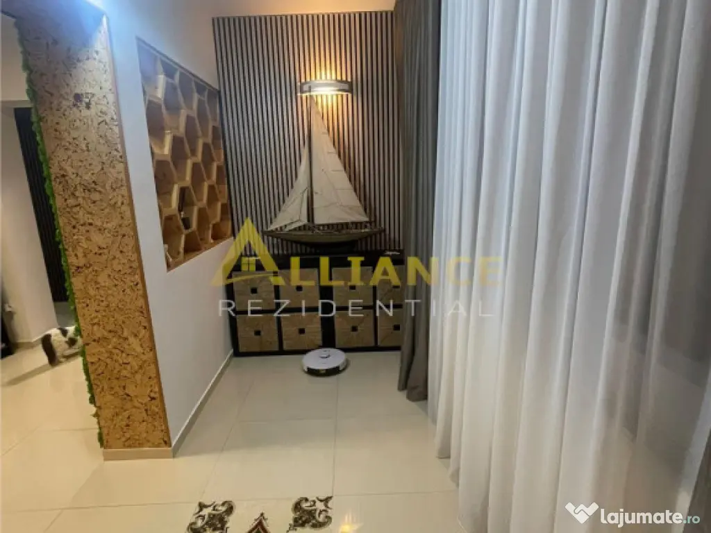 Apartament 3 camere mobilat si utilat Campus Scolar Popesti 