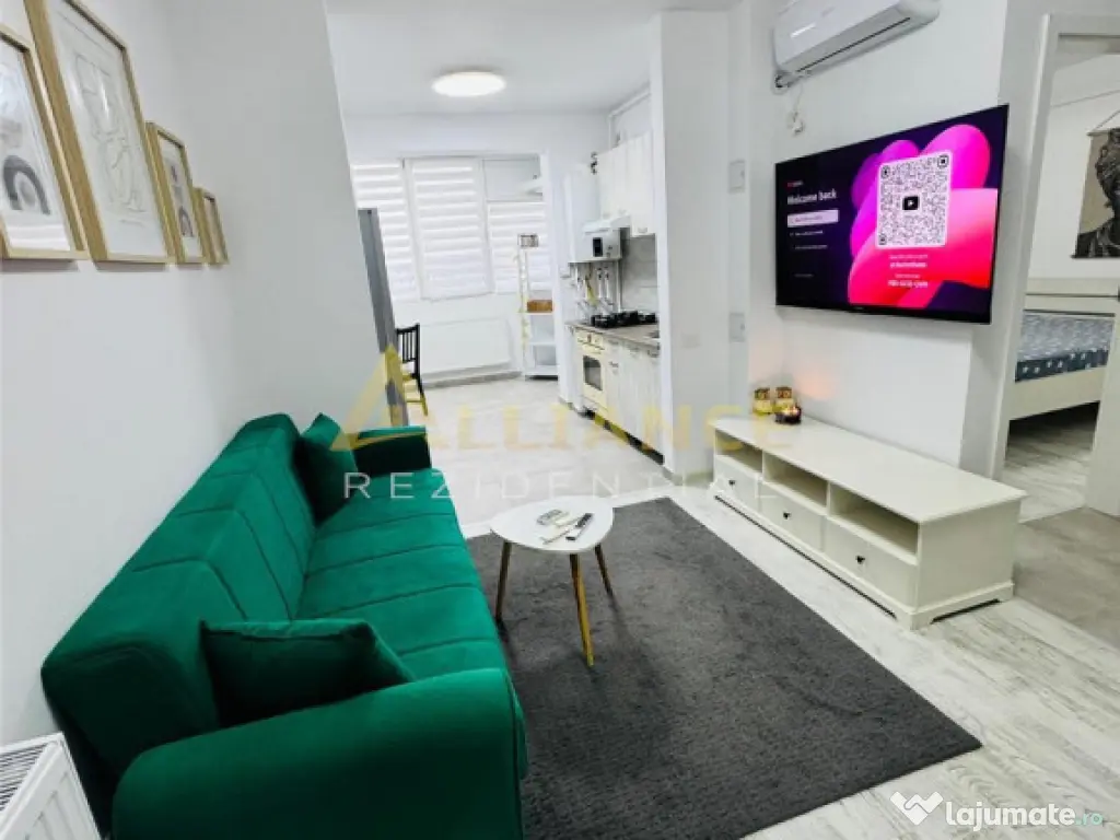 Apartament 2 camere /Tip Studio/Mobilat si utilat /Parcare / 