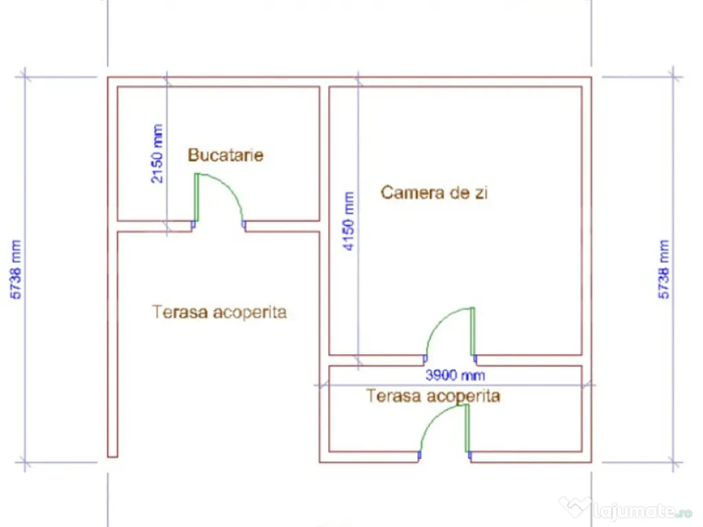 Casuta de vacanță, 21 mp, zonă submontană Moroienim DB