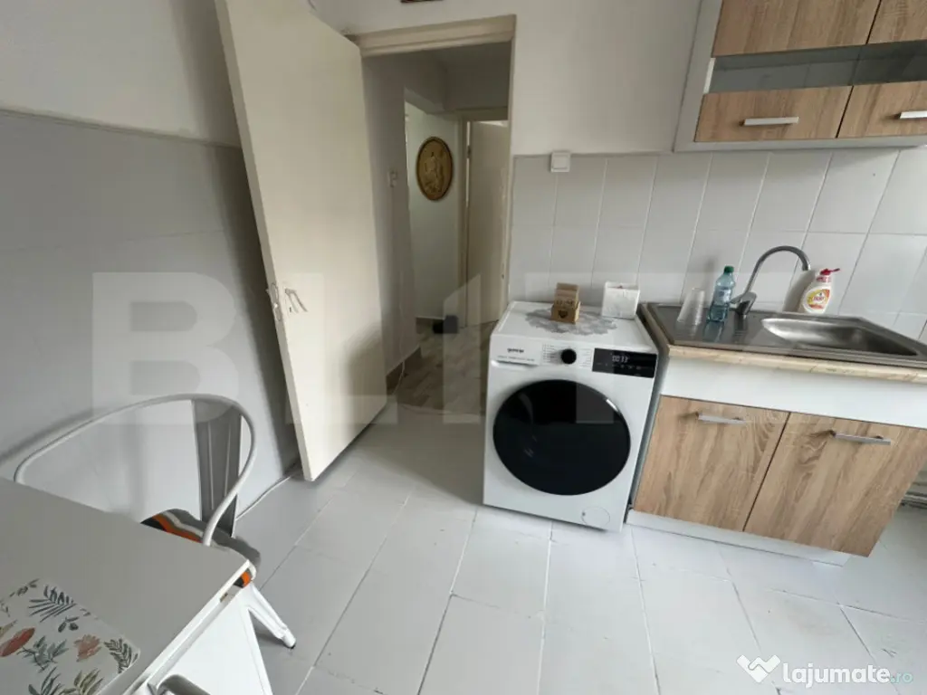 Apartament 2 camere, 48 mp, etaj 2/4, mobilat și utilat com 