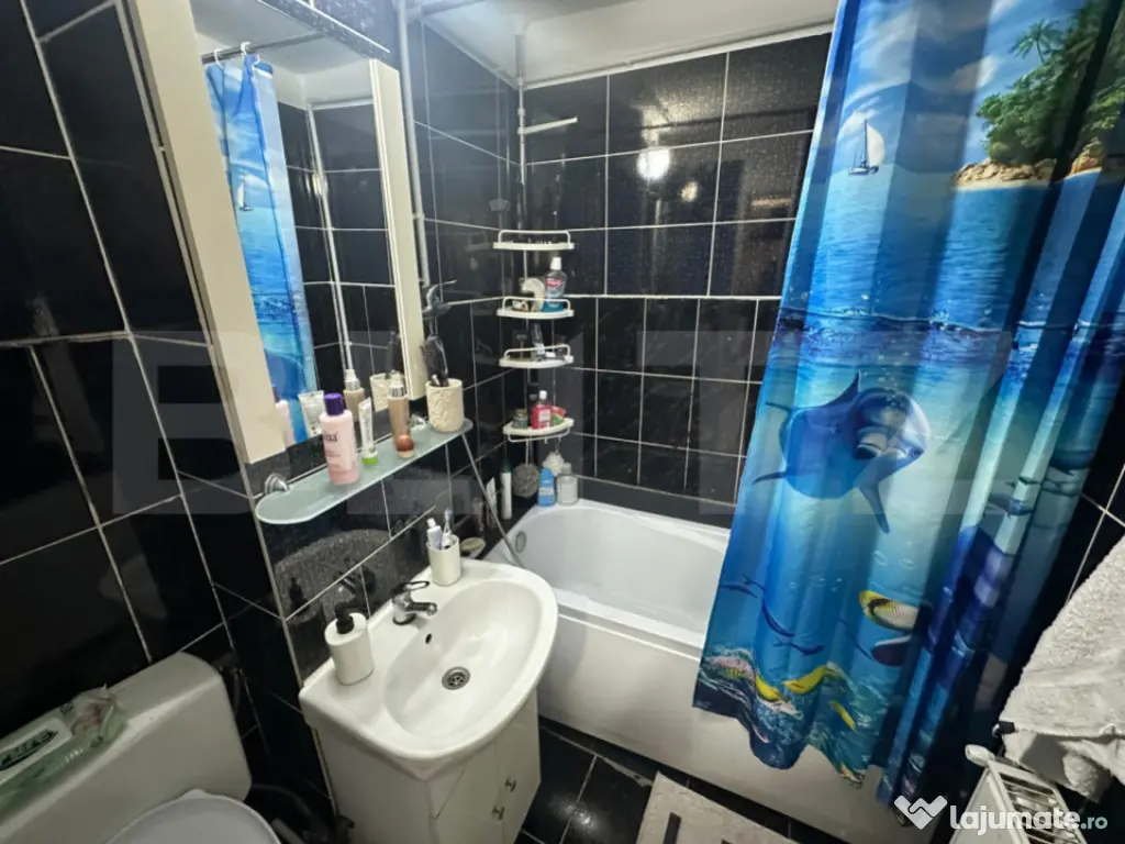 Apartament 2 camere, 48 mp, etaj 2/4, mobilat și utilat com 