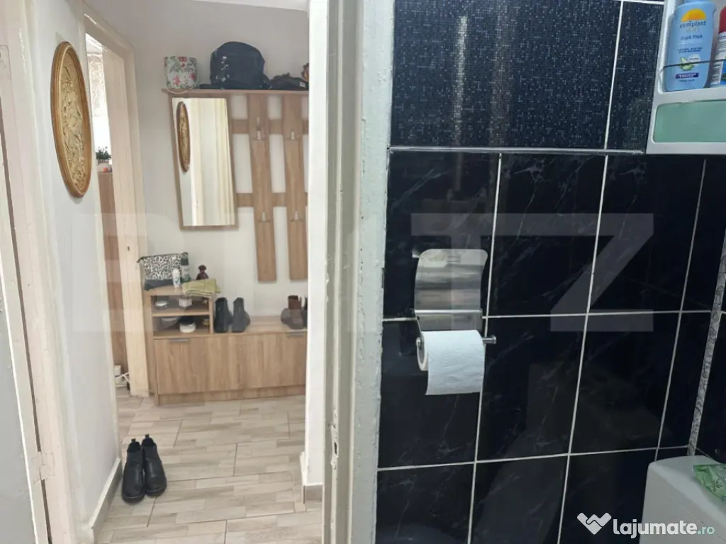 Apartament 2 camere, 48 mp, etaj 2/4, mobilat și utilat com 