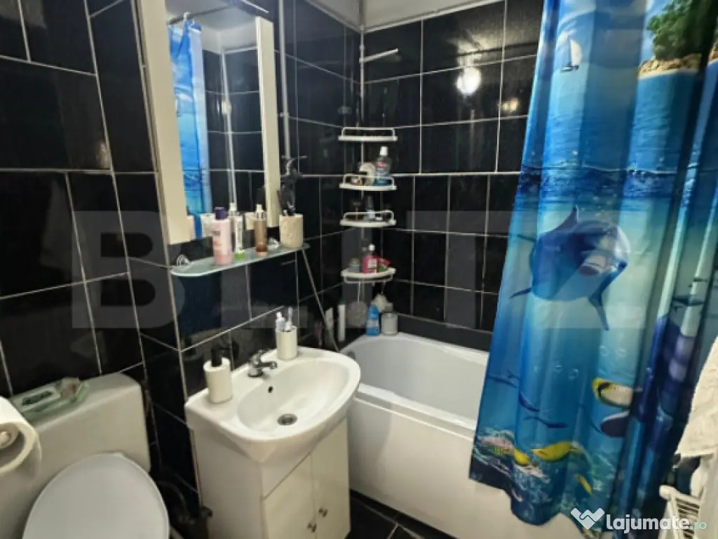 Apartament 2 camere, 48 mp, etaj 2/4, mobilat și utilat com 