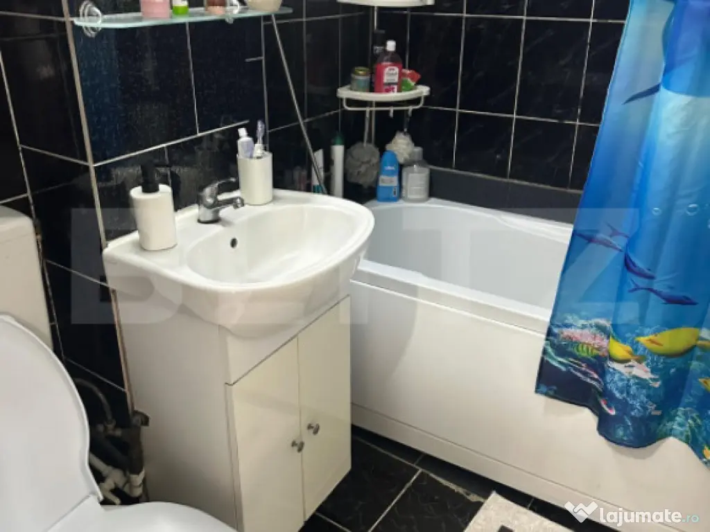 Apartament 2 camere, 48 mp, etaj 2/4, mobilat și utilat com 